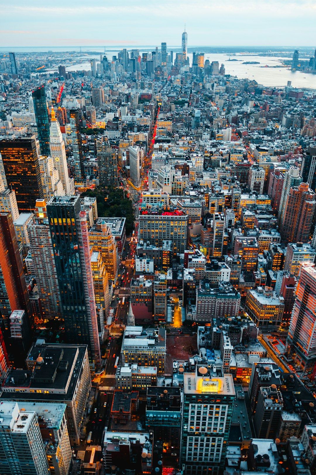 Manhattan Midtown and Downtown Aerial View